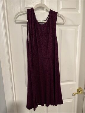 3/$15 Lark & Ro Plum Sleeveless Midi Swing Dress